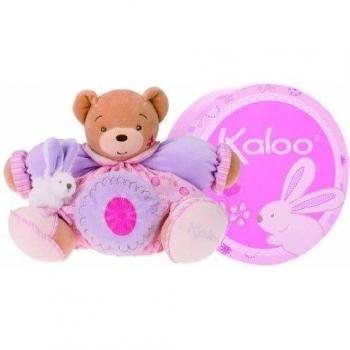 Kaloo - Patapouf, oso con ratoncito, color rosa