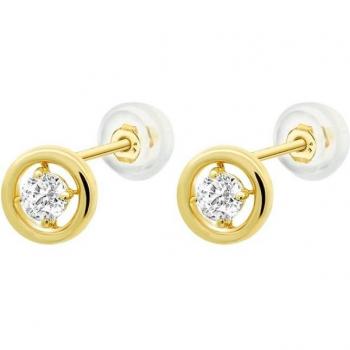 Pendientes Time Road HIN00145 Oro 9K Mujer