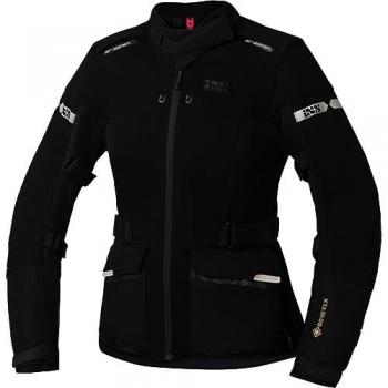 Chaqueta de Moto Mujer iXS Tour Horizon-GTX Negra, textil, impermeable, transpirable, con forro térmico extraíble, protección CE en hombros y codos, ajuste en cintura y puños, reflectantes para vis