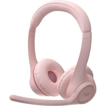 Auriculares Logitech Zone 300 - Inalámbricos Bluetooth On-Ear con Micrófono y Cancelación de Ruido - Rosado