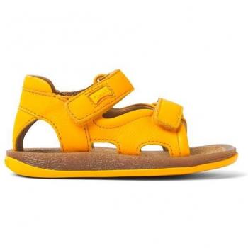 CAMPER Bicho - Sandals for First Walkers - Orange, Smooth Leather, Size 23/6.5