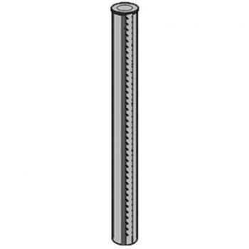 Palo Bekaclip Antracita 48x1,2 mm, Altura 130 cm