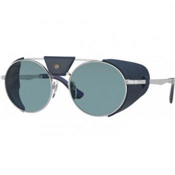 Persol PO2496SZ Polarized 1139P1 Unisex Round Silver Sunglasses