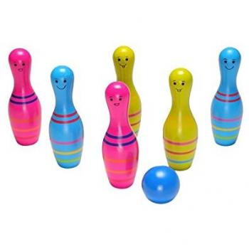 Juego de Bolos para Niños BS - 6 Kegel Multicolor y 1 Bola
