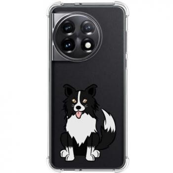 Funda de Silicona Antigolpes para OnePlus 11 5G con Diseño de Perros 01