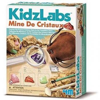 Kit de Cristales para Excavación Kidzlabs - Incluye Herramientas y Materiales para Descubrir Minerales