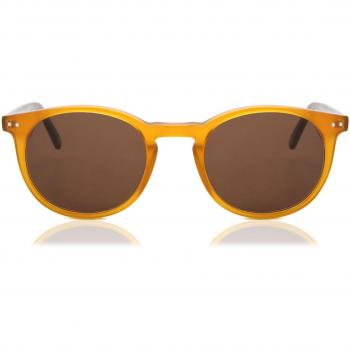 SmartBuy Collection Oval Full Rim Plastic Men's Prescription Sunglasses Brown Size 49