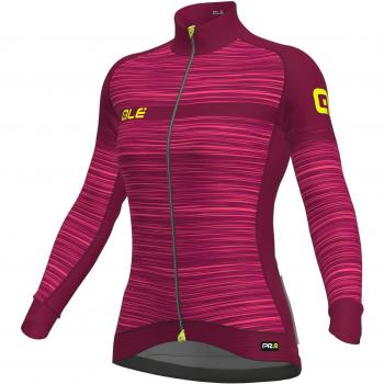 Alé PRR The End Maillot Manga Larga para Mujer, Rosa/bourdeos, 171/175