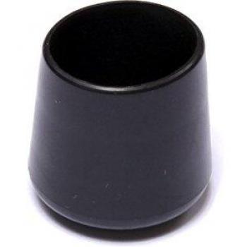 Brinox B75255N Contera Exterior Redonda Flexible, Negro, Diámetro 18 mm, Set de 50 Piezas