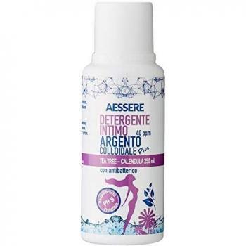 Aessere Silver Colloidale Plus - Limpiador íntimo, 250 ml, Tea Tree, Calendula 40 Ppm