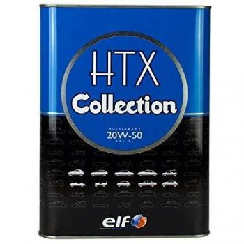 Aceite de motor multigrado ELF HTX Collection 20W50 para vehículos antiguos, 5 litros