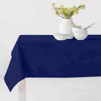 Mantel Antimanchas Kahu 100% Algodón Azul Marino 140X200 cm