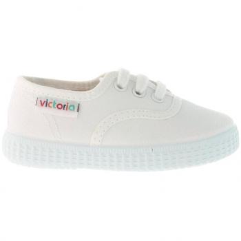 victoria Plano VICTORIA Tenis 1915 Inglesa Lona 106613-KIDS para Unisex-niños Blanco 19