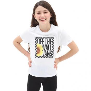 Camiseta de Manga Corta Infantil Vans Sunlit Crew Blanco