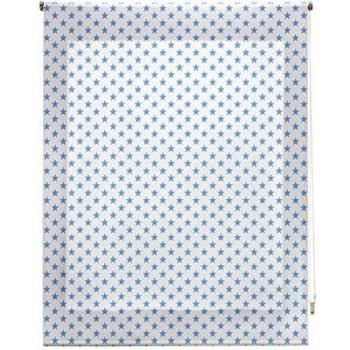 Blindecor - Estor Enrollable, Tela , Turquesa con motas blancas, 100 x 180 cm