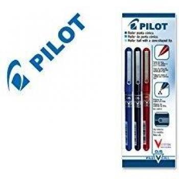 Conjunto de 3 Rotuladores Pilot Surtidos (Azul, Negro, Rojo) en Blíster