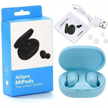 Auriculares TWS A6S Inalámbricos Bluetooth Mini Estéreo Deportivos Impermeables para Juegos Intrauditivos para Xiaomi y iPhones