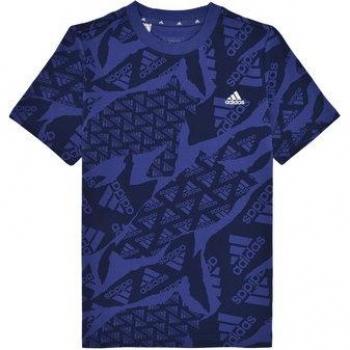 adidas J CAMLOG T Boys' Children's T-Shirt in Blue