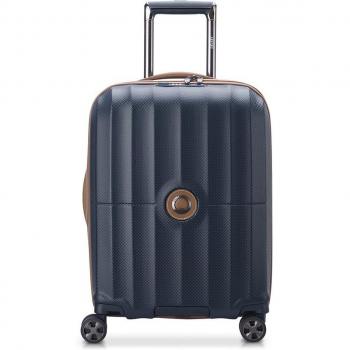 Maleta de cabina slim Delsey St Tropez en color azul - ¡Ideal para viajes cortos!