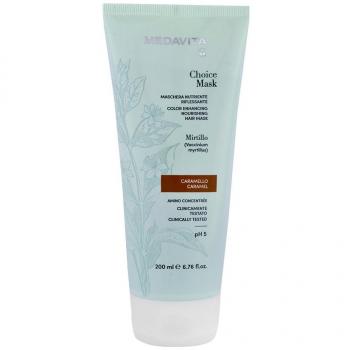 Mascarilla Nutritiva Colorante para Cabello Teñido Medavita Choice Caramelo 200ml