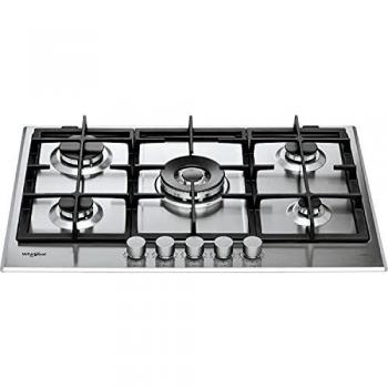 Placa de Cocina a Gas Whirlpool GMAL 7522/IXL 5 Zonas Acero Inoxidable 73 cm