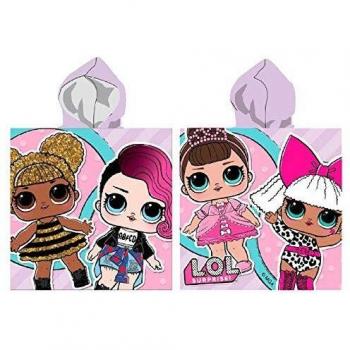 LOL SURPRISE Poncho Toalla Playa Micro 70x140 Tiempo Libre y Sportwear Infantil, Juventud Unisex, Multicolor