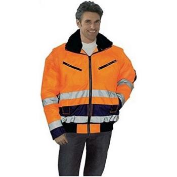 Chaqueta de piloto de alta visibilidad naranja/marina talla XXL PREVENT