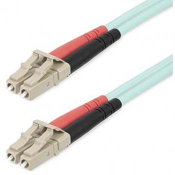 StarTech.com 25m (82ft) LC/UPC to LC/UPC OM4 Multimode Fiber Optic Cable 50/125µm LOMMF/VCSEL Zipcord Fiber 100G Low Insertion Loss - LS
