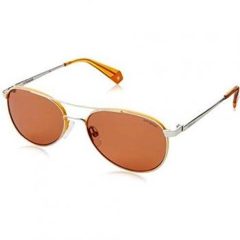 Polaroid Unisex PLD 6070/s/x Sunglasses - Pall Yellow Metal Frame, Size 56