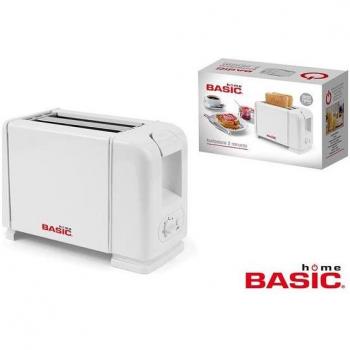 Basic Home BY02013466514 Tostadora, 700 W, Plástico, 2 Ranuras, Blanco