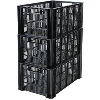 Iris Ohyama MSB-LD Cajas de Almacenamiento, Negro, 36 L