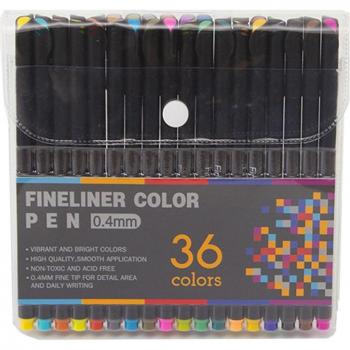 Set de 36 Rotuladores Color Fineliner Profesional