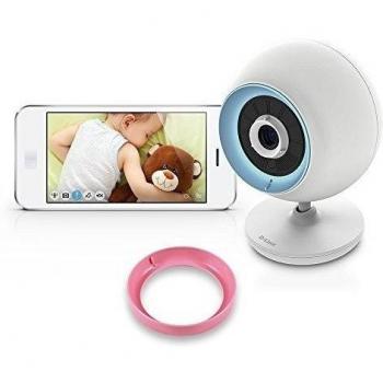 D-Link EyeOn Baby Junior Plus - Cámara de vigilancia Wi-Fi para bebé, con Nanas, visión Nocturna, Color Blanco