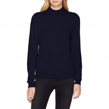 Vero Moda Vmkaris LS Highneck Blouse Noos, suéter para Mujer, Azul Night Sky, 36