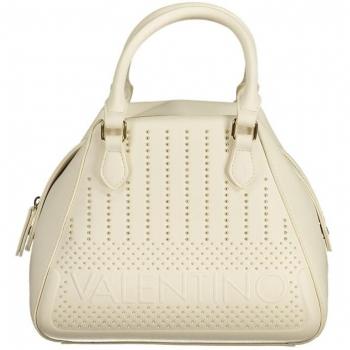 Valentino by Mario Valentino White Polyethylene Handbag with Adjustable Strap, Female, Size: ONE SIZE