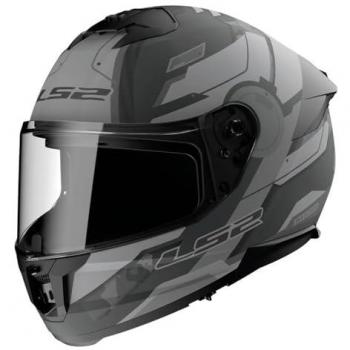 LS2 Casco Integral FF808 Stream II Shadow Titanio Mate-Gris, casco integral, color gris mate con detalles en titanio, diseño aerodinámico, visera resistente a rayones, sistema de ventilación eficiente, interior desmontable