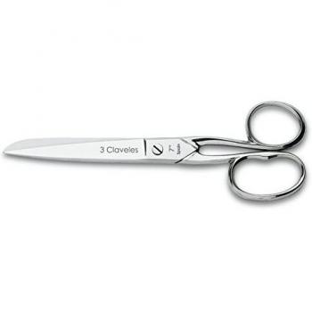3 Claveles Tijera de Modista de Acero de Carbono, Plateado, 17,5 cm - 7