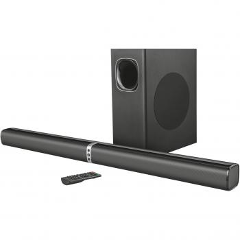 Trust Lino XL 2.1 - Barra de sonido versátil y desmontable con altavoz de subgraves con Bluetooth