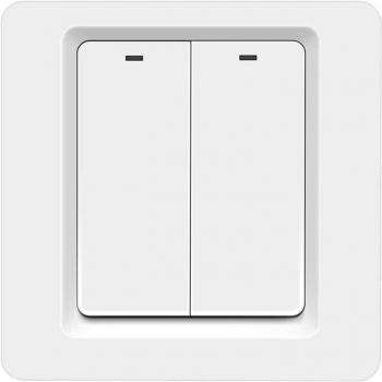 Interruptor de Luz LED Inteligente Apple Homekit con Control por Voz Siri, Teclado de Pared 1 Gang y 2 Gang, WIFI