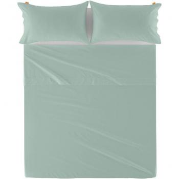 Sábana de Algodón Basic en color menta con calidad de 150 TC fabricada en España