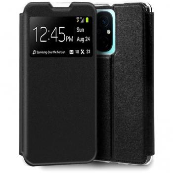 Funda Flip Cover Liso Negro para Xiaomi Redmi 12C