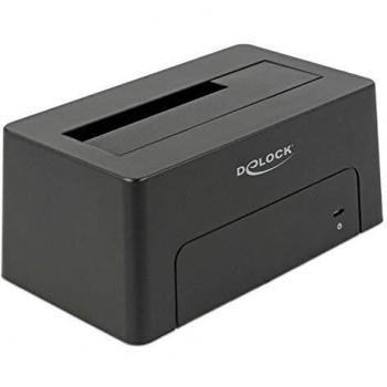 Estación de acoplamiento DeLOCK 63958 para disco duro USB 3.1 (3.1 Gen 2) Type-C en color Negro