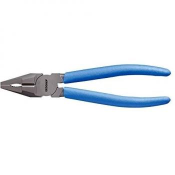 Alicate universal GEDORE 8210-160 TL de 160 mm con características de alta resistencia, mango ergonómico, acabado en cromo niquelado y capacidad para realizar múltiples funciones como cortar, sujetar y doblar