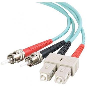 Cable de Fibra Óptica Multimodo Duplex SC-ST 10Gb 50/125 OM3 PVC (LSZH) - 3 m