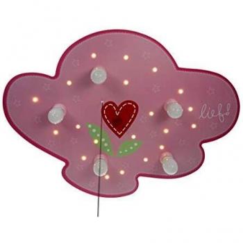 Lámpara de techo Lief para niñas con luz nocturna
