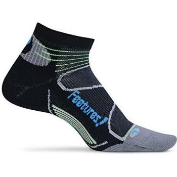 Feetures! Elite Light Cushion Calcetines de corte bajo, Mujer, Calcetines de corte bajo Elite Light Cushion, E30049, Negro/Azul Brillante, S