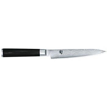Cuchillo Kai de Tomate y Queso de 15 Cm - Hoja de Acero Inoxidable Damasco de Alta Calidad