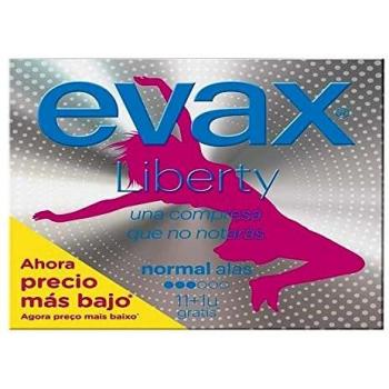 Compresas Normales Evax Liberty (12 uds)