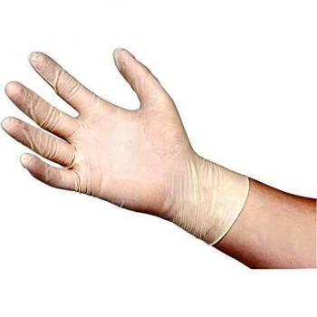 Guantes de Látex Sin Polvo - Grande - Paquete de 100 Unidades