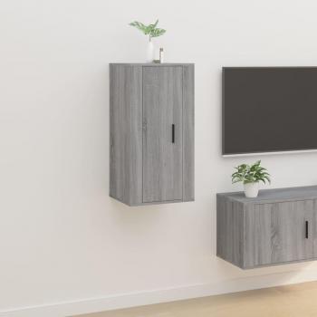 Mueble para TV de pared 40x34,5x80 cm, Mueble de Salon, Mueble TV gris Sonoma